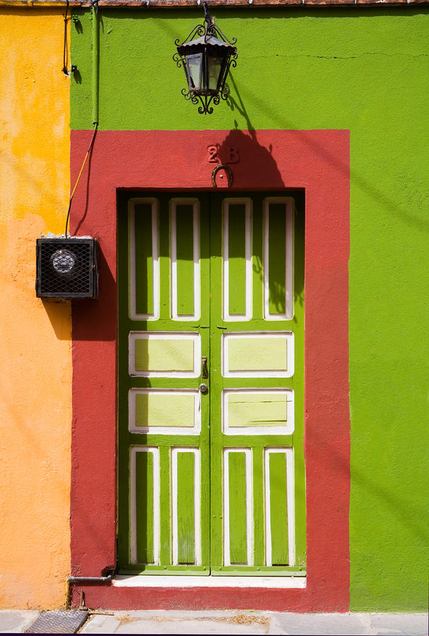 Green Door Photograph by Eggers Photography