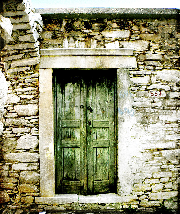 Green Door Photograph by Stacey Granger