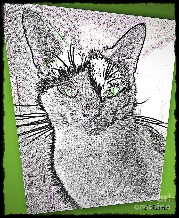 Cat Photograph - Green Eyed Monster by Leslie Revels