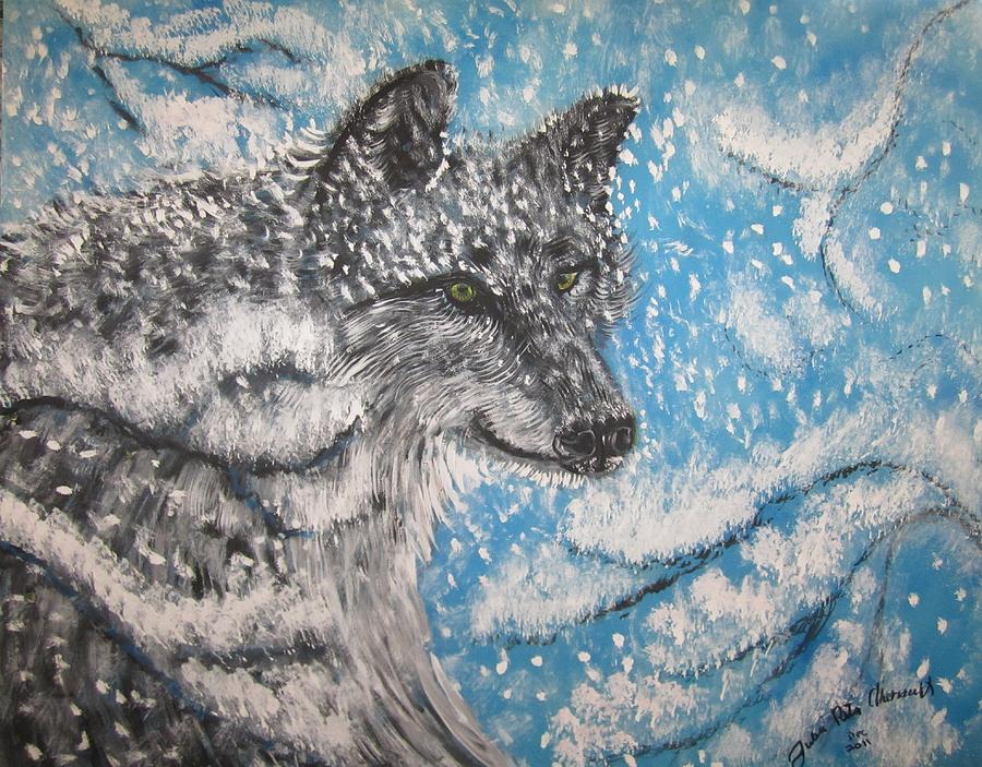 Green Eyes Painting by Julia Rita Theriault Green Eyes Painting by Julia Rita Theriault