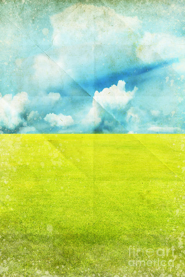 Green Field And Blue Sky  Photograph by Setsiri Silapasuwanchai