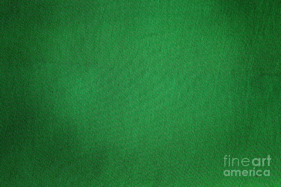 Green Grunge Textile Photograph by Henrik Lehnerer