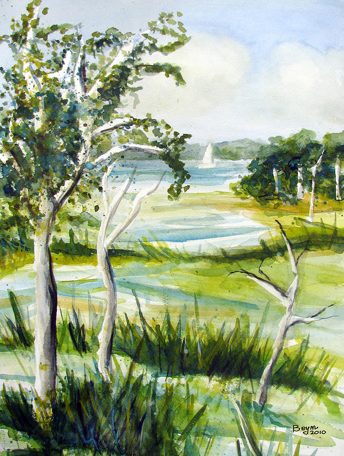 Green land Painting by Clara Sue Beym