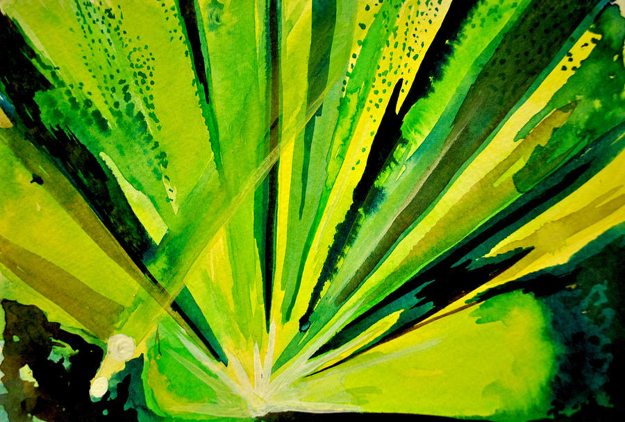 Green of UM Painting by Patricia Arroyo