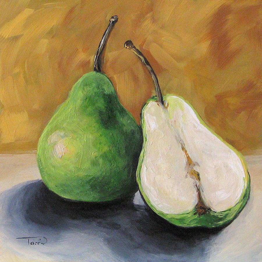 Green Pears Painting by Torrie Smiley
