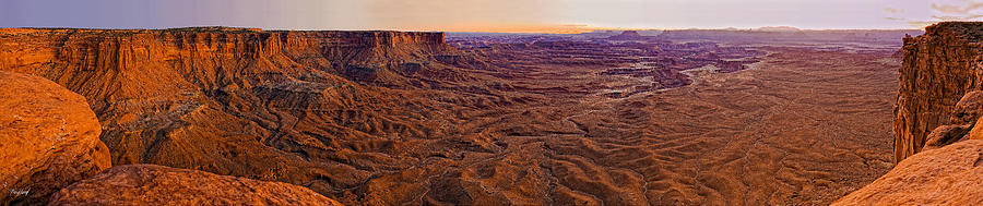 Green River Overlook at Sunset Photograph by Fred J Lord