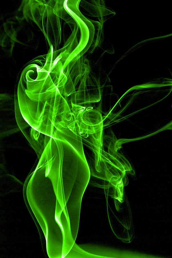 Green Smoke Photograph by Steve Purnell