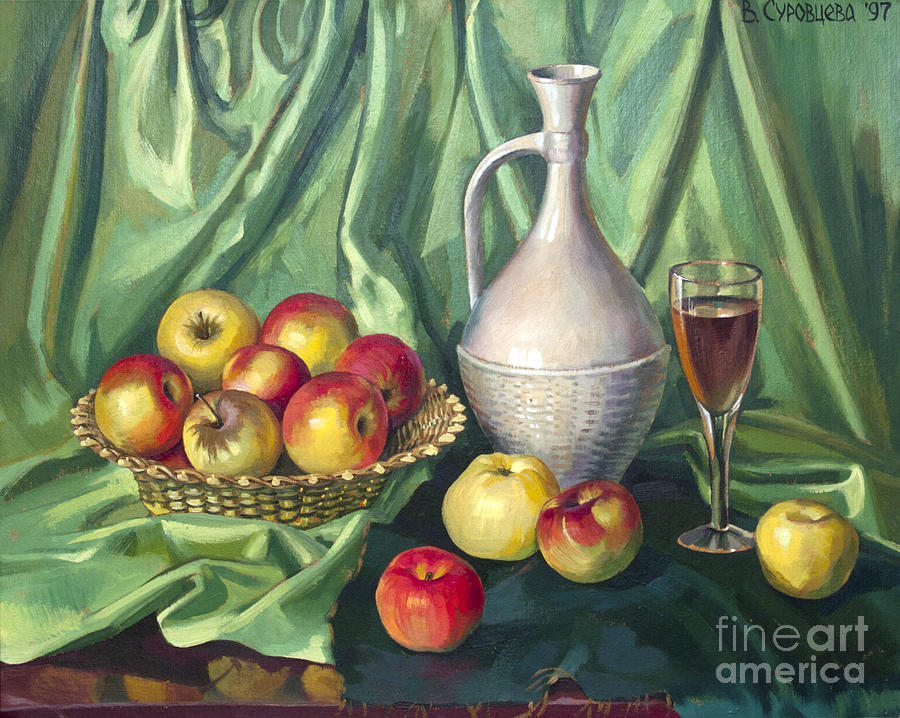 still life drapery painting