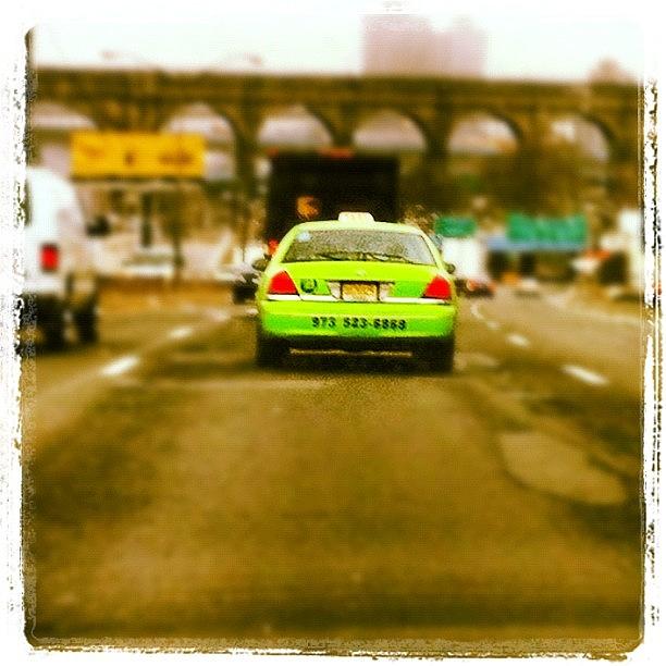 Car Photograph - Green Taxi Cab In Nyc... Nice! by Luis Alberto