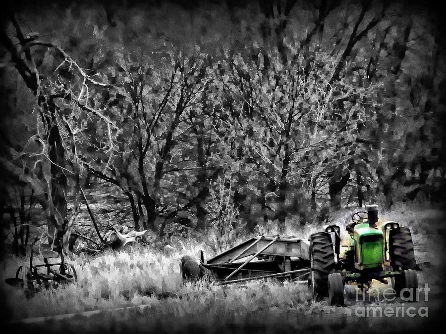 Green Tractor Photograph by Michelle Frizzell-Thompson