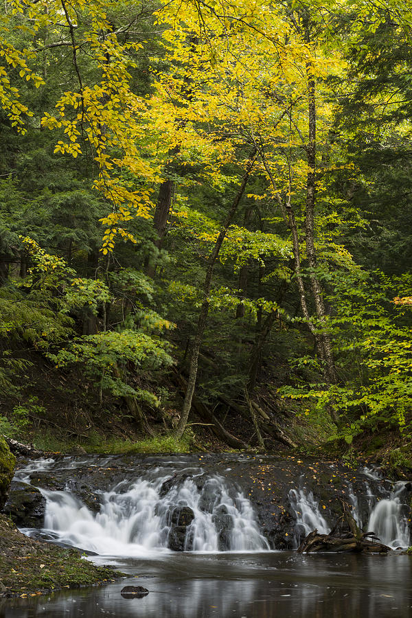 Nature Photograph - Greenstone Falls 3 by John Brueske