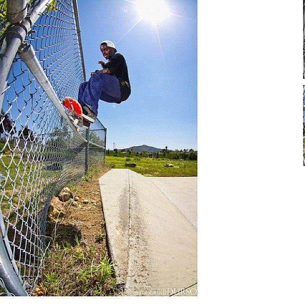 Skate Photograph - Greg Harris Warming Up With A F/s 50-50 by Andrew Durso