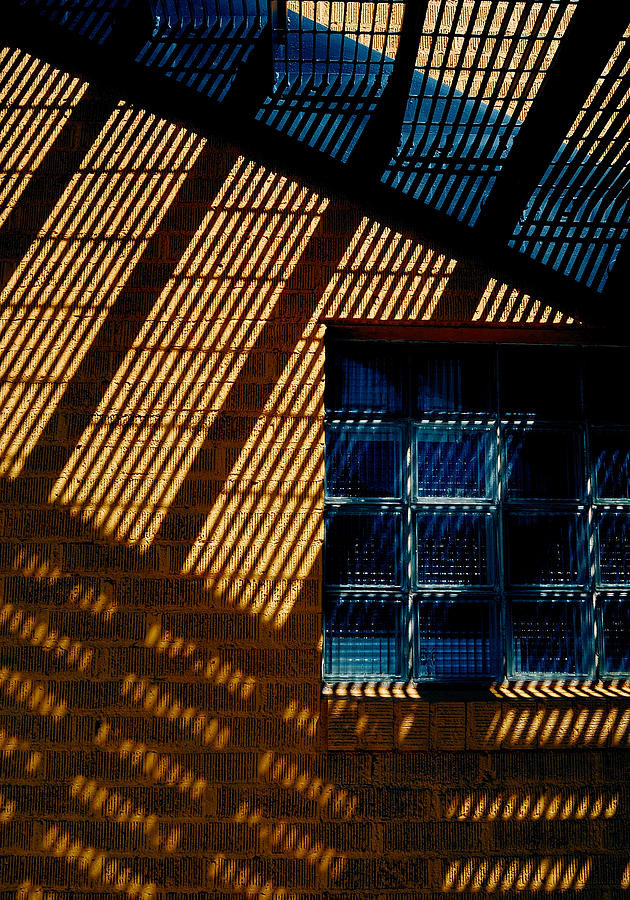 Grid Patterns Under The Stairs       Photograph by Steven Milner