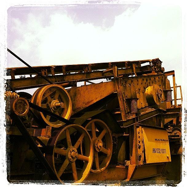Machine Photograph - #grinder #crusher #machine #industrial by Remy Asmara