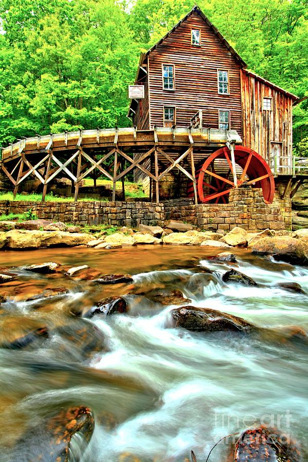 Grist Mill In The Forest Photograph by Adam Jewell