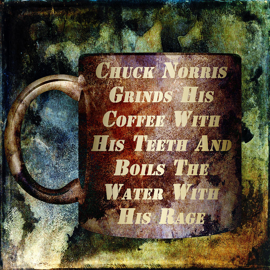 Gritty Chuck Norris 1 Mixed Media by Angelina Tamez