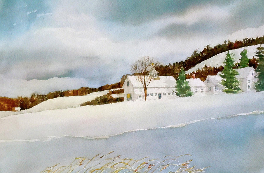 Groton Painting - Groton Farm Winter III by Harding Bush