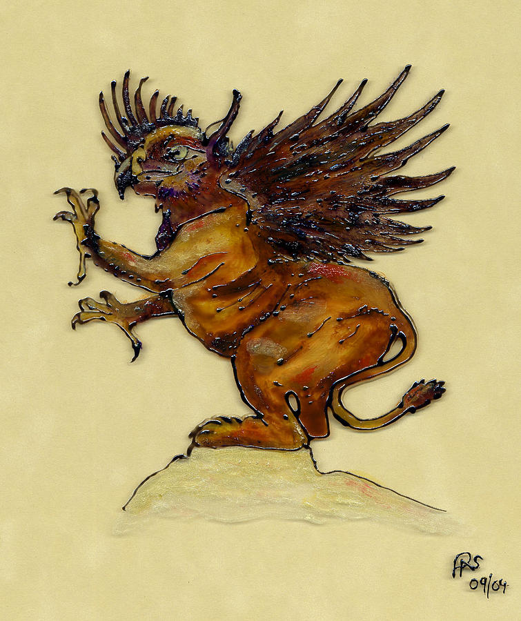 Gryphon Painting by Phil Strang