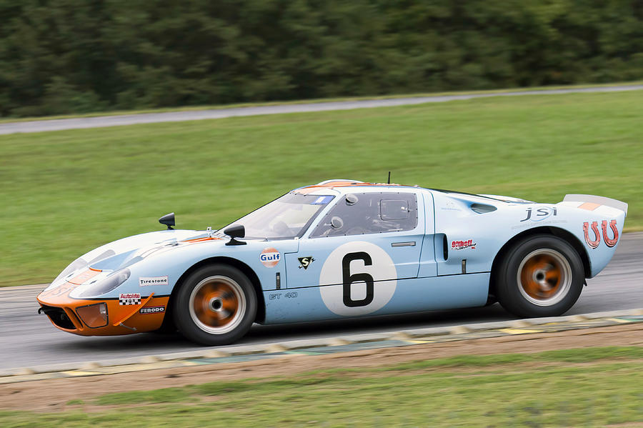 GT40 On Track Photograph by Alan Raasch