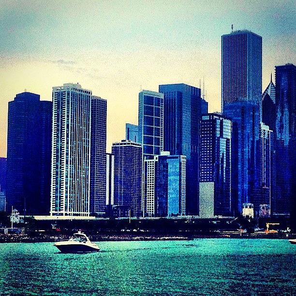Chicago Photograph - Gta Vice City Or #chicago #skyline by The Fun Enthusiast 