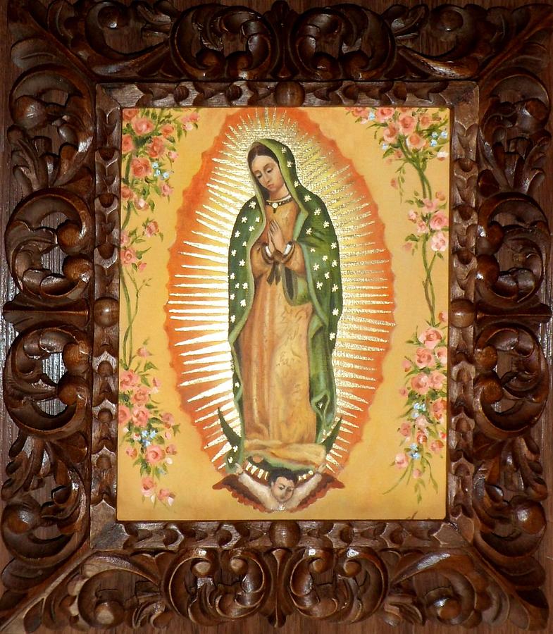 Madonna Painting - Guadalupe by Yelena Day