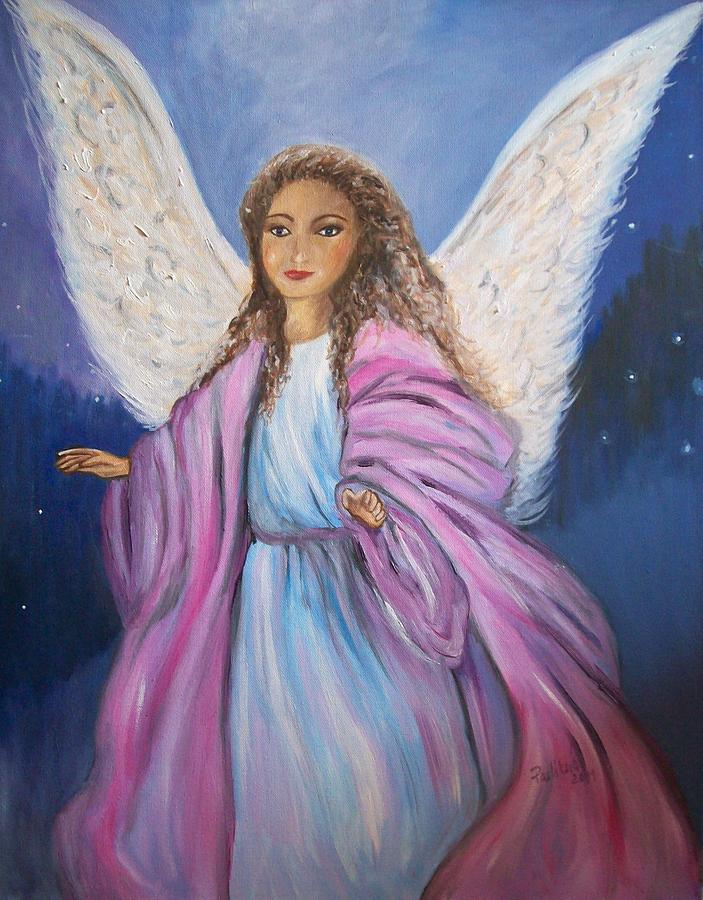 Guardian Angel Painting By Ruzena Pavlikova 