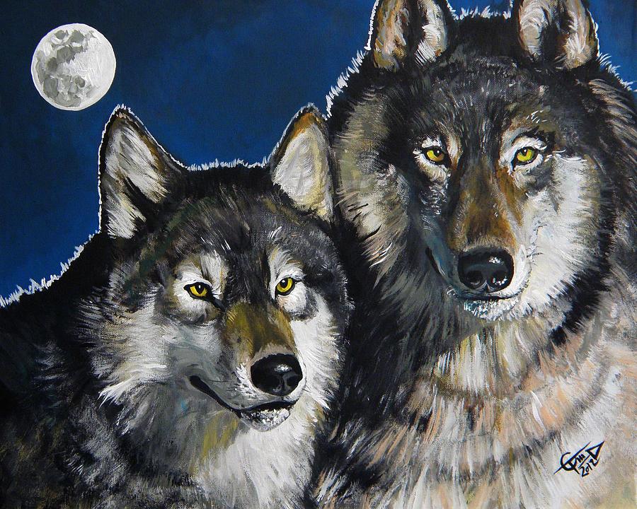 Guardians of the Pack Painting by Tom Carlton