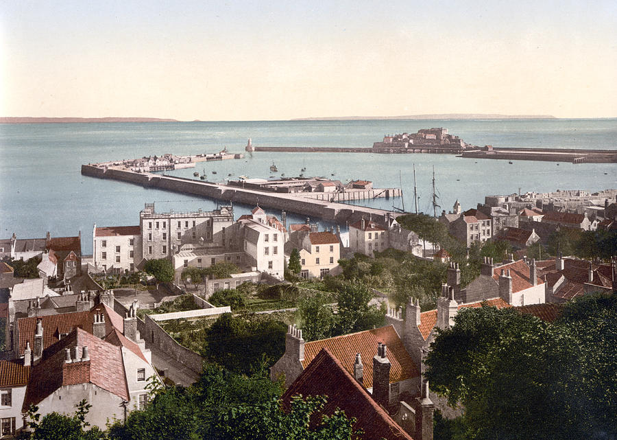 Guernsey - St. Peters Port and Harbor - Channel Islands - England Photograph by International  Images
