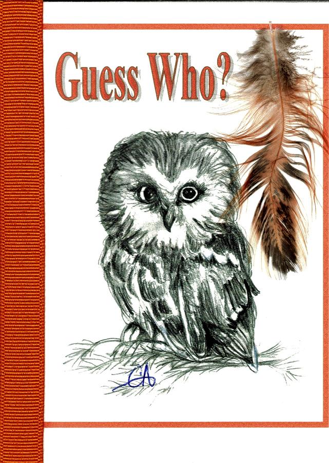 Guess Who Drawing by Carol Allen Anfinsen