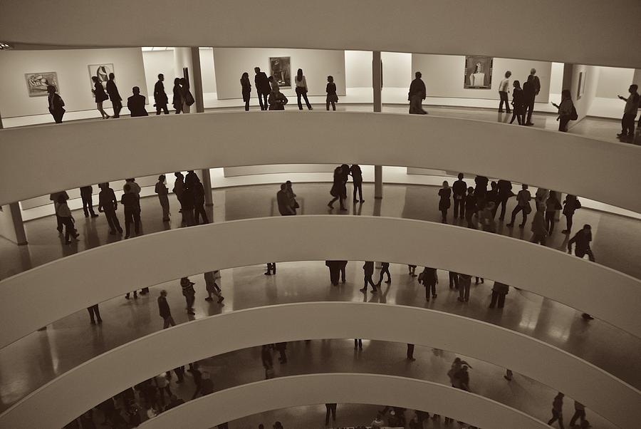 Guggenheim Visitors Photograph by Eric Tressler