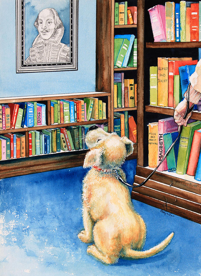 Guide Dog Training Painting by Hanne Lore Koehler