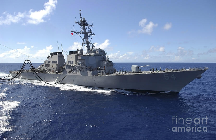 Guided Missile Destroyer Uss Curtis Photograph by Stocktrek Images