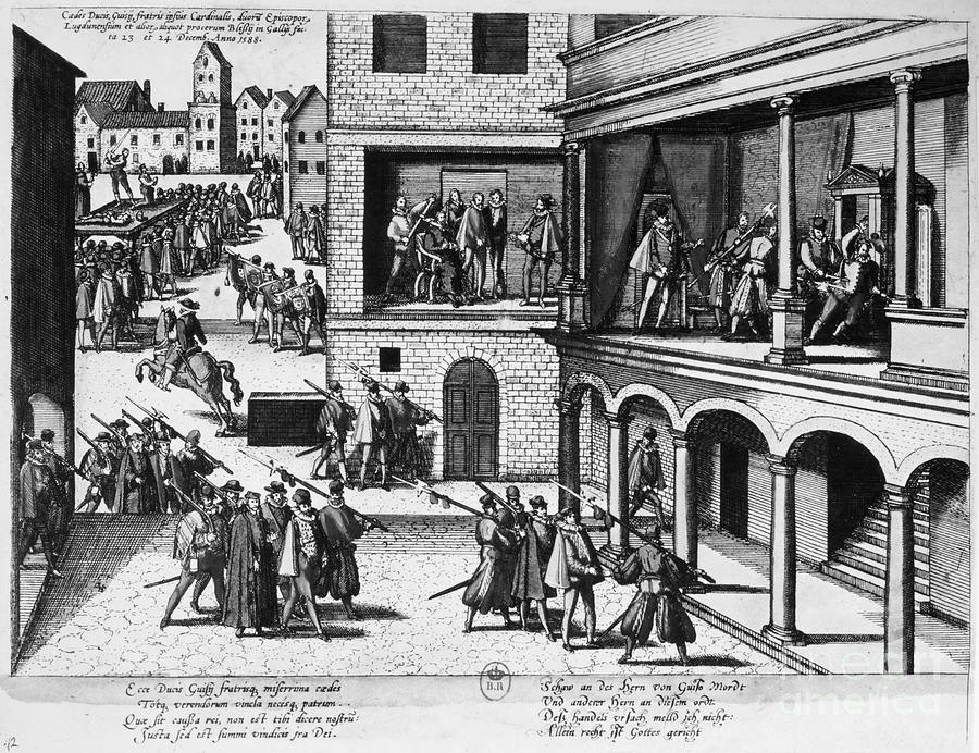 Cardinal Photograph - Guise Assassinations, 1588 by Granger