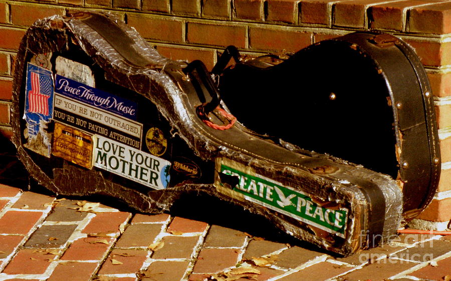 Guitar Case Messages Photograph by Lainie Wrightson