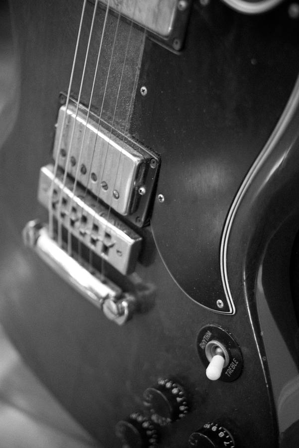 Black And White Photograph - Guitar by Jeff Porter