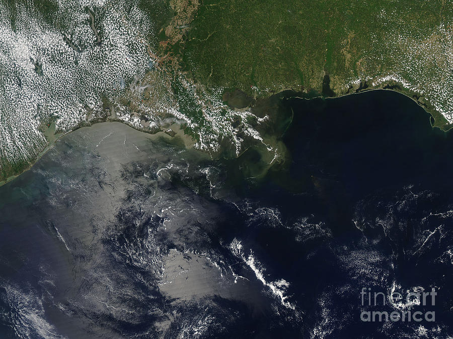 Gulf Oil Spill, April 2010 Photograph by Nasa