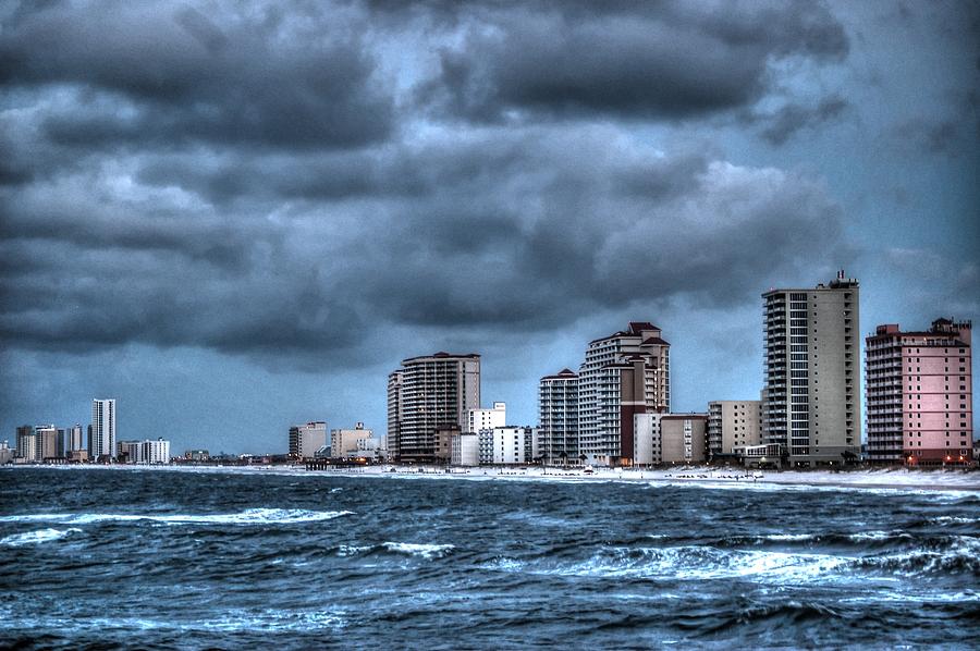 Gulf Shores From the Pier Digital Art by Michael Thomas