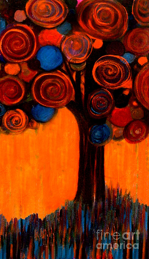 Gumball Tree 00013 Painting by Monica Furlow