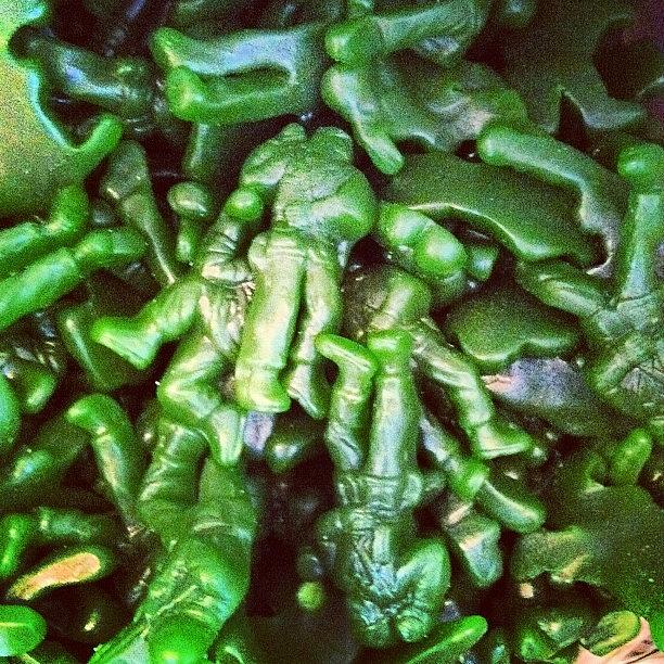 Gummy Green Army Guys!!! Gross!!! Photograph by Aimee Junnila 📷