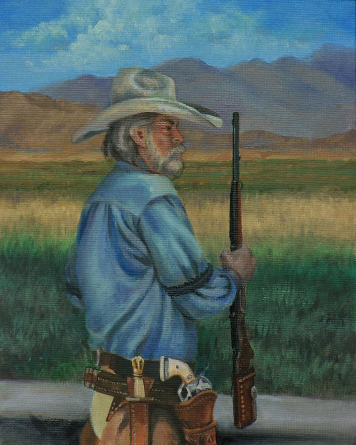 Guns and Chaps Painting by Linda Eades Blackburn