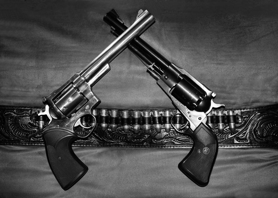 Guns in Black and White Photograph by Kristin Elmquist