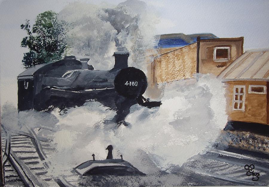 GWR Prairie Class 4160 Painting by Carole Robins