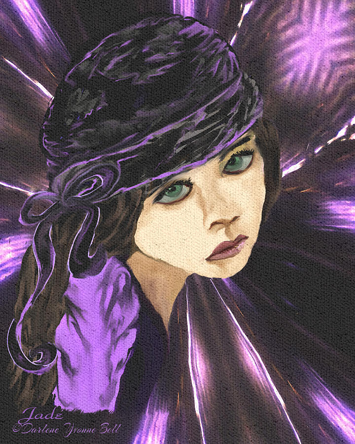 Gypsy Painting - Gypsy Jade by Darlene Bell Gypsy Painting - Gypsy Jade by Darlene Bell