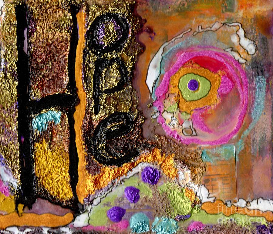 H is for HOPE Mixed Media by Angela L Walker