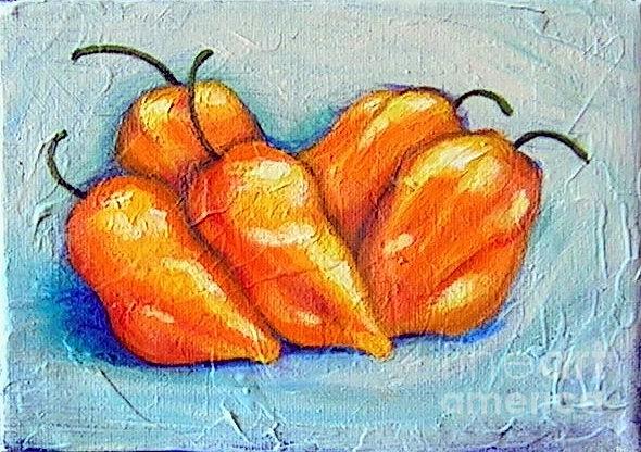 Habaneros Painting by Nicole Okun - Pixels