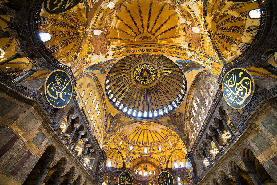 Hagia Sophia Byzantine Architecture Photograph by Artur Bogacki ...