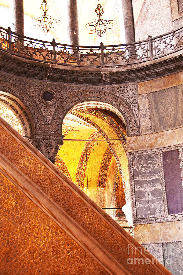 Hagia Sophia Interior Photograph by Bob and Nancy Kendrick
