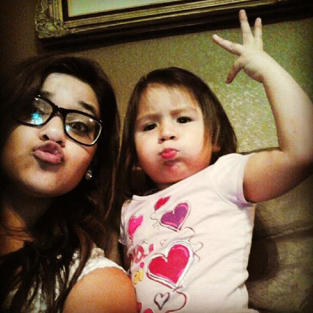 Haha She Tried To Do The Duckie Face Photograph by Cecilia Puentes