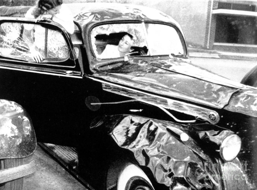 Hail Damage, 1940 Photograph by Science Source