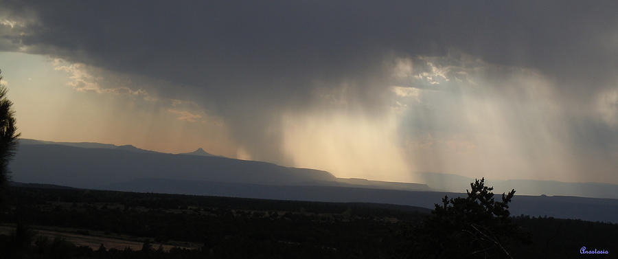 Hail Storm and Glory Over Ghost Ranch New Mexico Photograph by Anastasia Savage Ealy